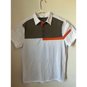 J Lindeberg Shirt Mens Large Regular Fit Golf Polo Multicolor